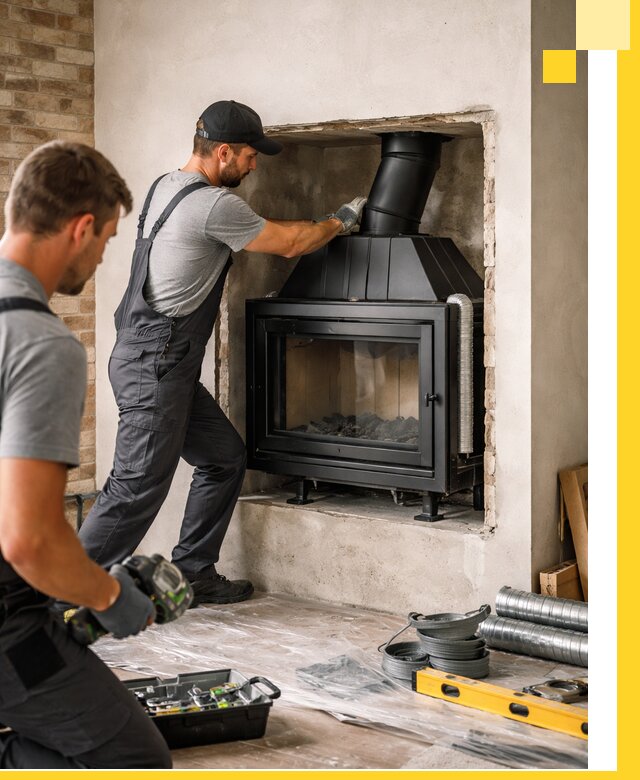 Установка каминных топок в Чебоксарах: монтаж, подключение
