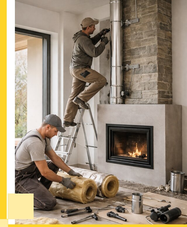 Монтаж дымоходов для каминов в Чебоксарах от 15426 р. ЭриданЧбк