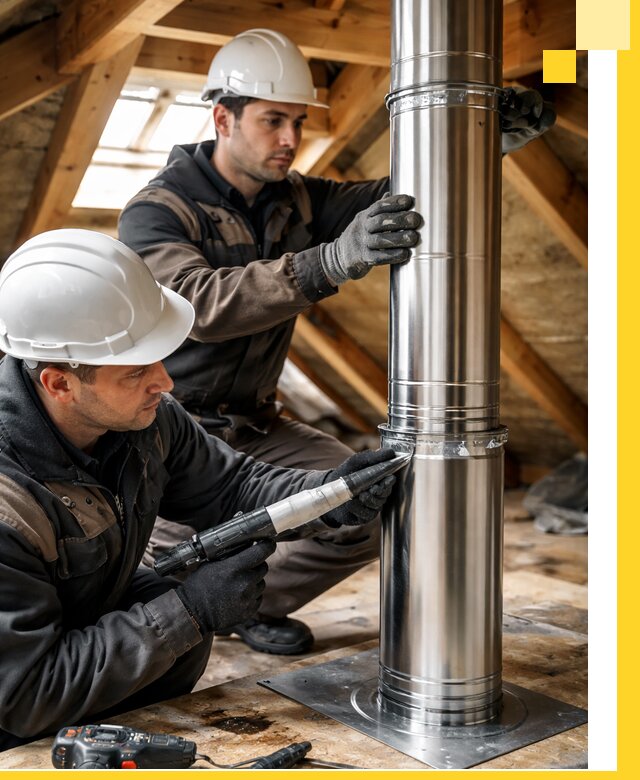 Монтаж дымоходов для каминов в Чебоксарах с гарантией качества