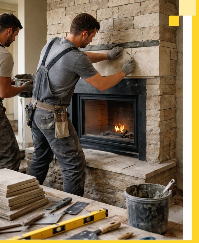 Проектирование и установка открытых каминов в Чебоксарах