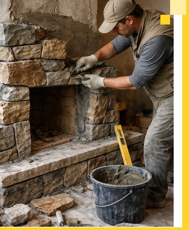 Изготовление и установка каменных каминов под ключ в Чебоксарах