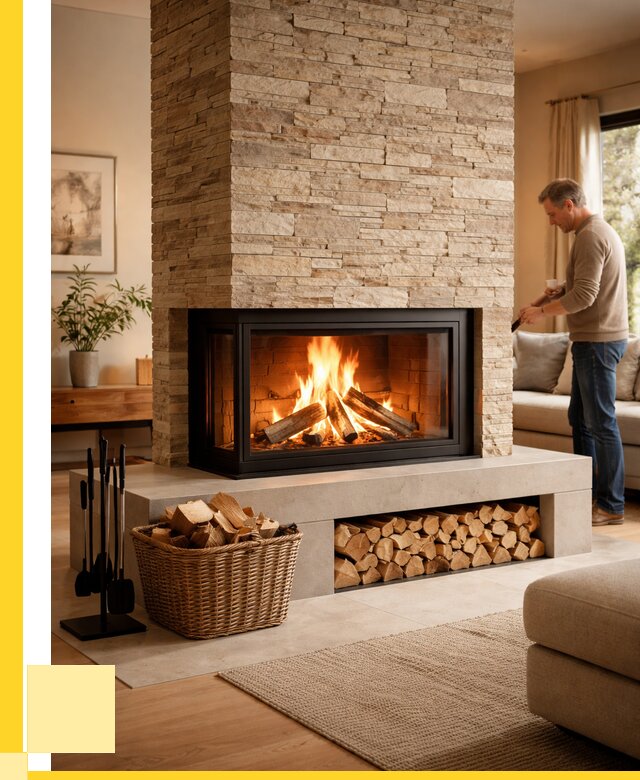 Дровяной камин под ключ в Чебоксарах от 205680 р. | ЭриданЧбк