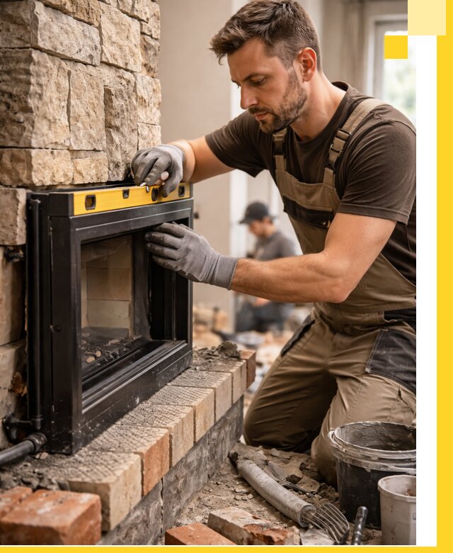 Дровяные камины под ключ в Чебоксарах: монтаж, обустройство