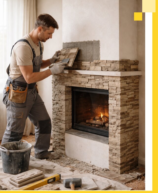 Изготовление и монтаж каминов для дома под ключ в Чебоксарах