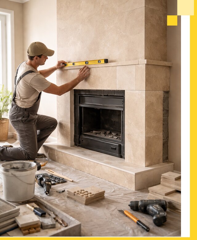 Установка и монтаж каминов в частном доме под ключ в Чебоксарах