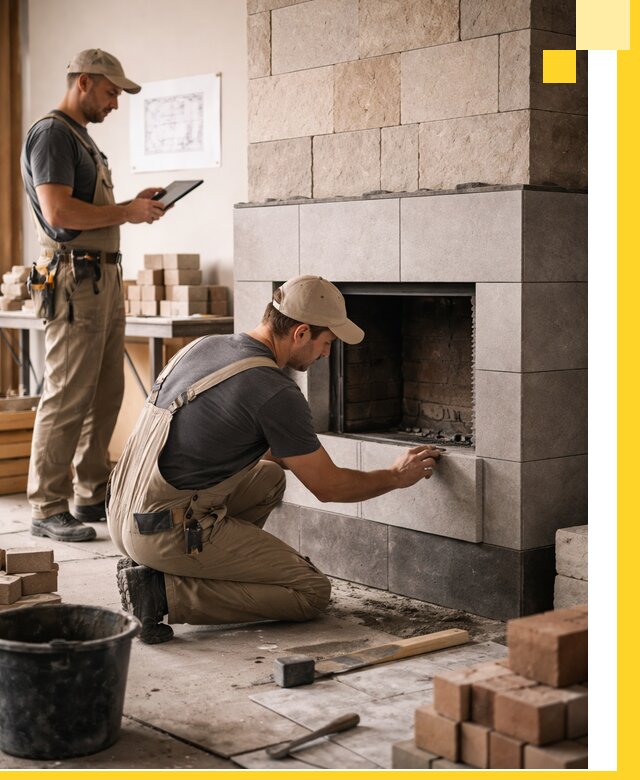 Индивидуальные проекты каминов и каминных систем в Чебоксарах