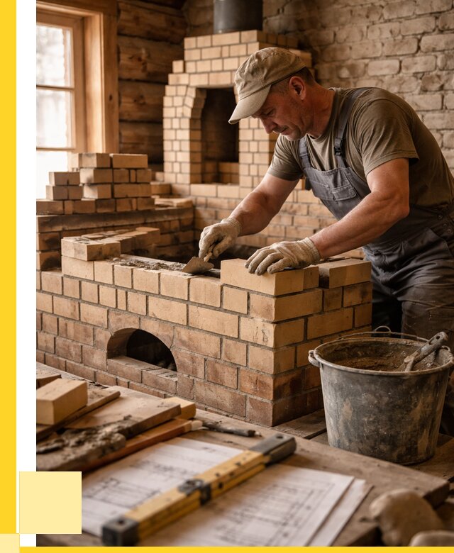 Кладка печей из кирпича в Чебоксарах цены от 30852 р. - ЭриданЧбк