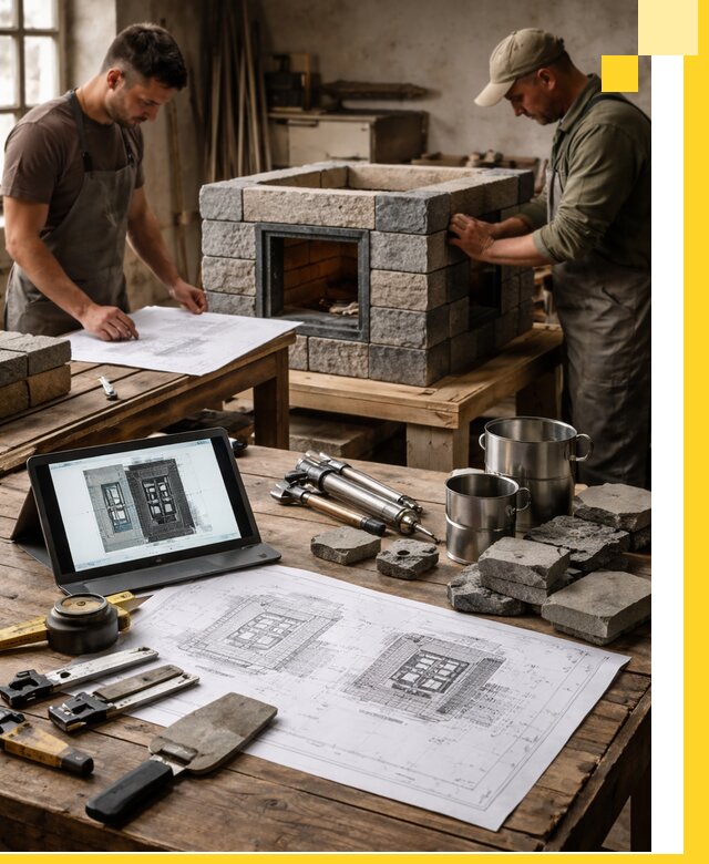 Разработка проектов печей с согласованием и монтажом в Чебоксарах