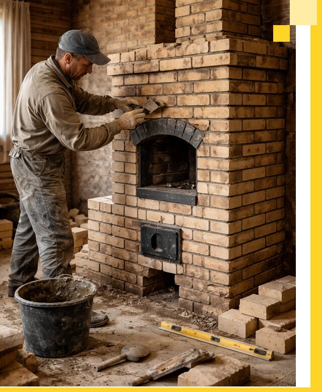 Кирпичные печи под ключ в Чебоксарах: проектирование и кладка