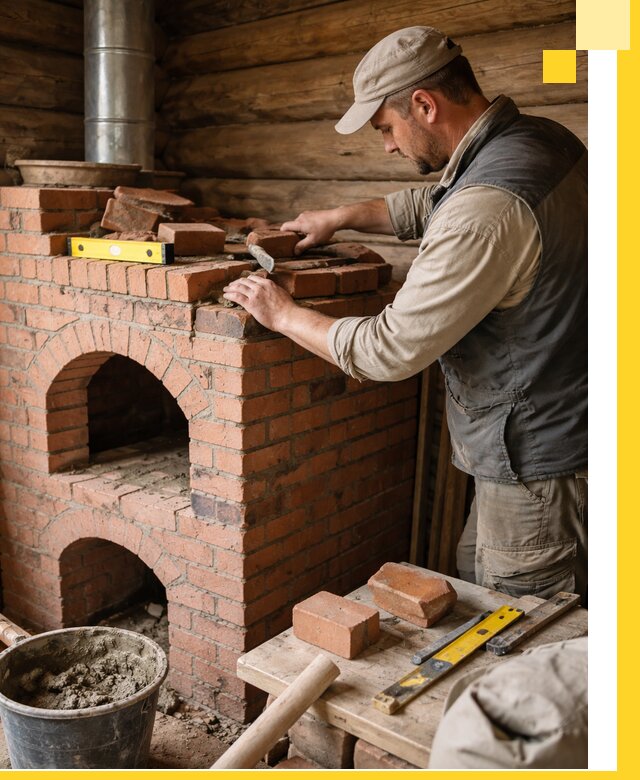 Изготовление и установка русских печей в Чебоксарах под ключ