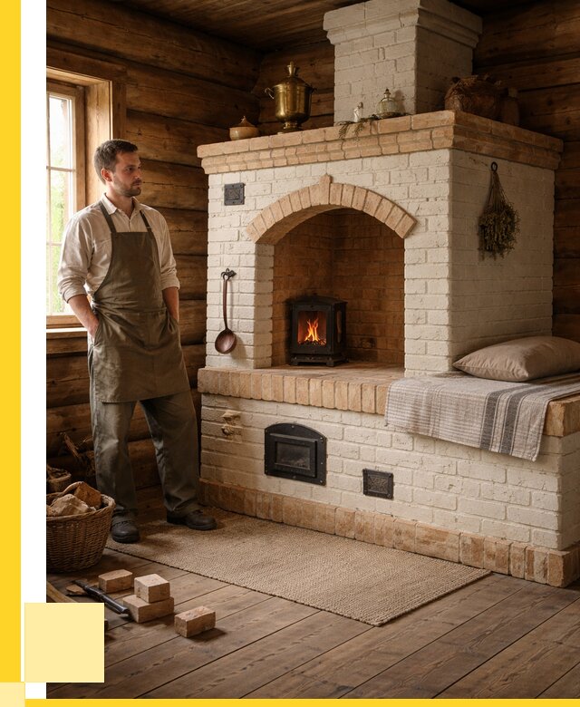 Русские печи с лежанкой под ключ в Чебоксарах от 154260 р. ЭриданЧбк