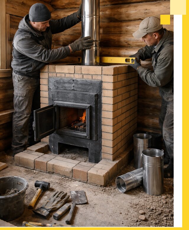 Проектирование, изготовление и установка банных печей в Чебоксарах