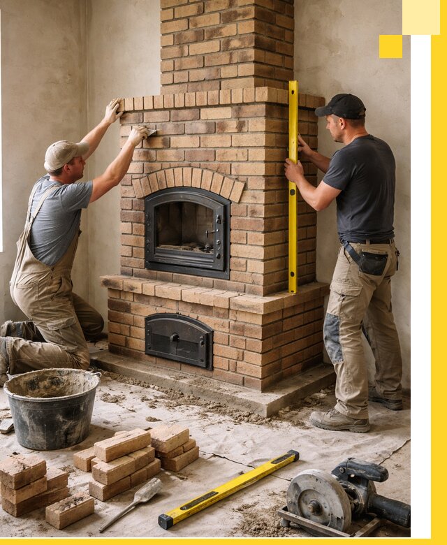 Продажа и установка печей и каминов для дома под ключ в Чебоксарах