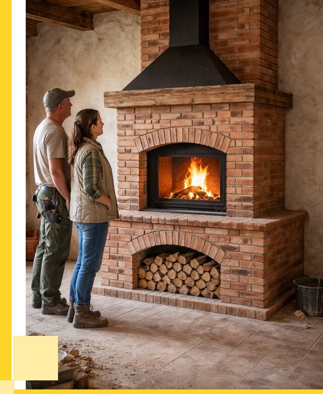 Печи камины из кирпича в Чебоксарах от 123408 р. | ЭриданЧбк