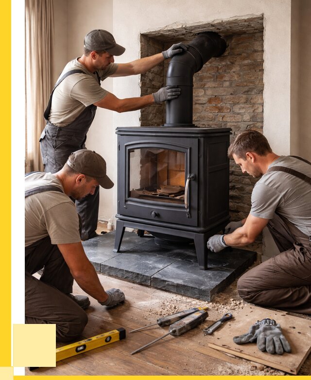 Монтаж печи камина в частном доме в Чебоксарах от 25710 р. | ЭриданЧбк