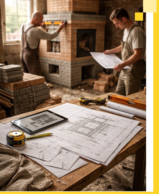 Проекты печей и каминов с индивидуальным дизайном в Чебоксарах