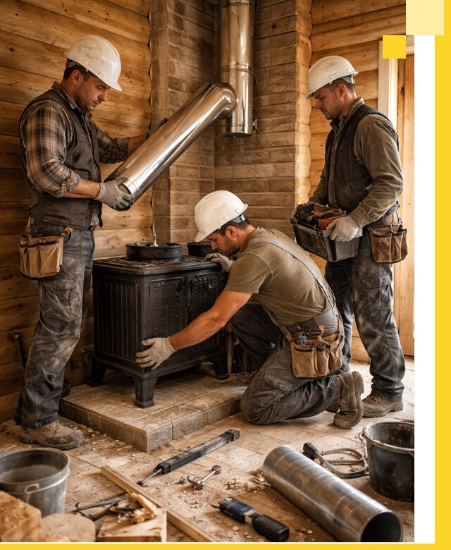 Профессиональный монтаж банных печей и дымоходов в Чебоксарах