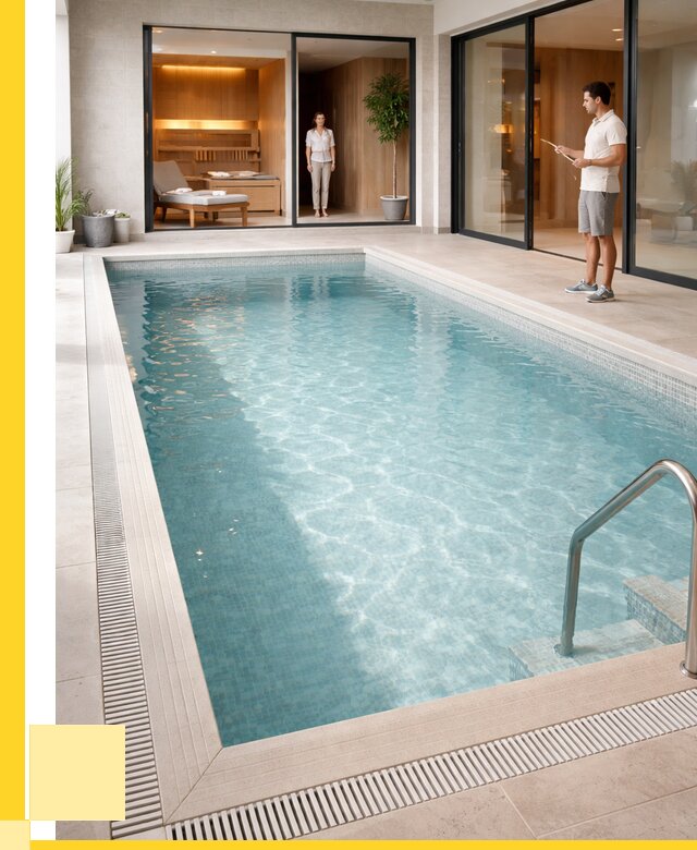 Отделка бассейна пленкой ПВХ в Чебоксарах от 3599 р. - ЭриданЧбк