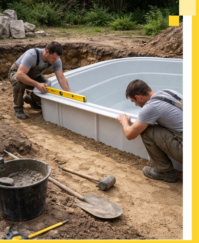 Производство и установка пластиковых бассейнов в Чебоксарах под ключ