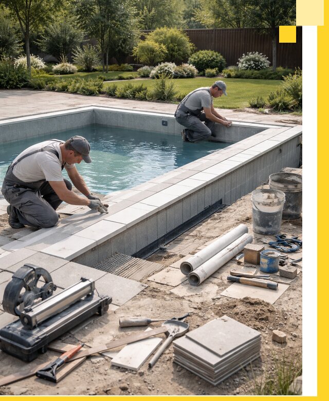 Строительство открытых бассейнов под ключ в Чебоксарах профессионально