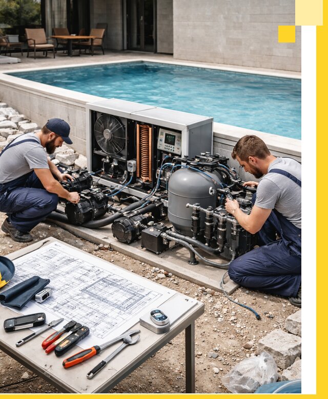 Проектирование и монтаж бассейнов с подогревом в Чебоксарах