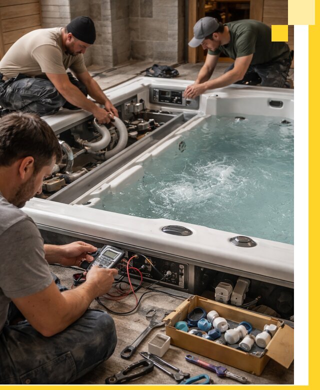 Гидромассажные бассейны под ключ в Чебоксарах, дизайн и монтаж