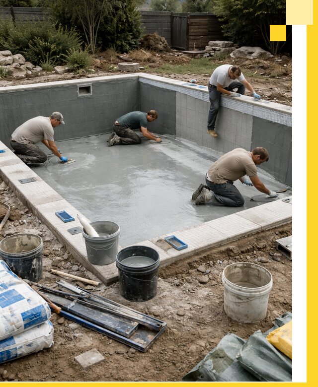 Изготовление и монтаж чаши бассейна под ключ в Чебоксарах