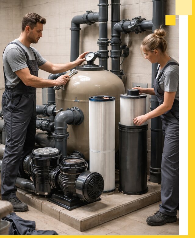 Фильтры и системы фильтрации для бассейнов в Чебоксарах