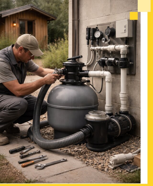 Продажа и монтаж фильтров и насосов для бассейнов в Чебоксарах