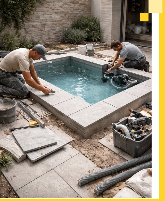 Мини бассейны под ключ в Чебоксарах, дизайн и установка