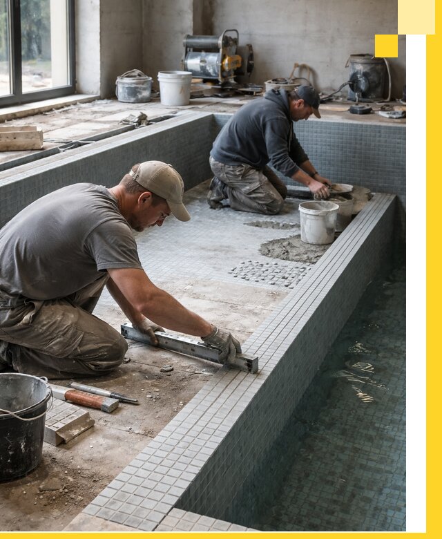 Строительство бассейна в частном доме в Чебоксарах под ключ