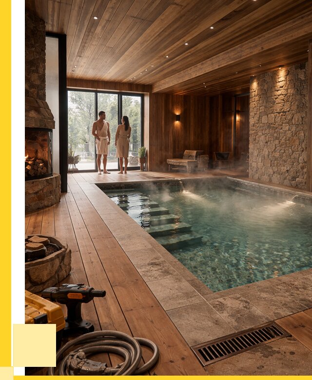 Проекты бань с бассейном под ключ в Чебоксарах от 77130 р., ЭриданЧбк