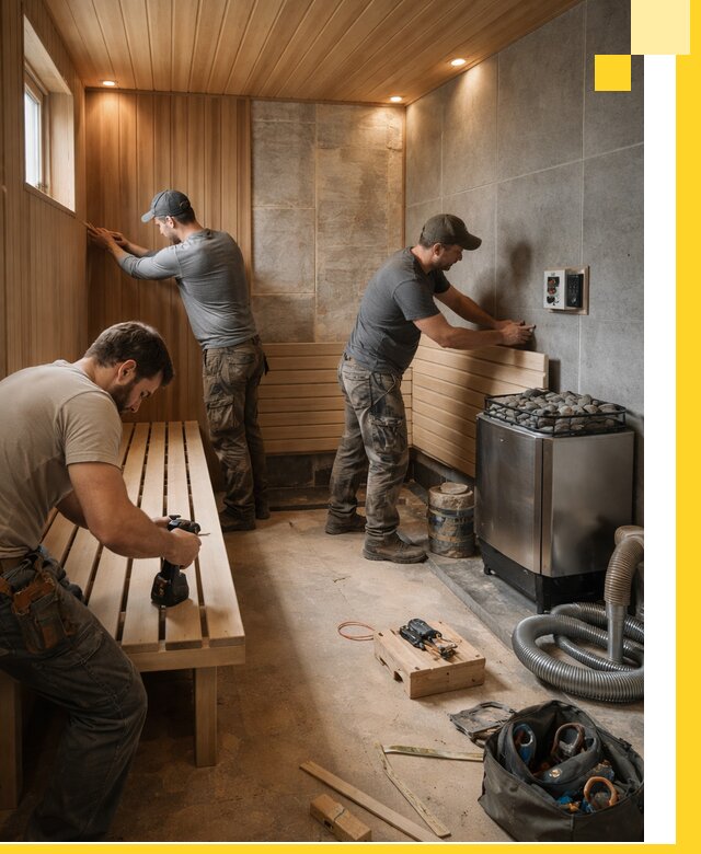 Сауны под ключ в Чебоксарах, проектирование, строительство, отделка