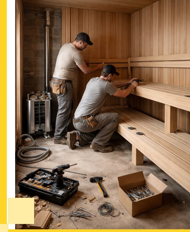 Монтаж саун под ключ в Чебоксарах от 123408 р. | ЭриданЧбк