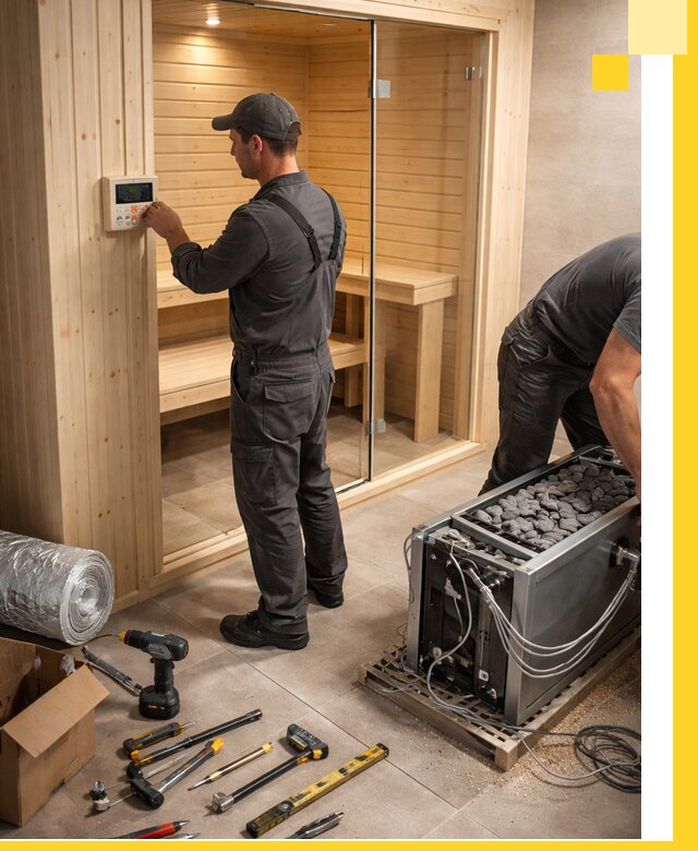 Поставка, установка и монтаж электрических саун в Чебоксарах