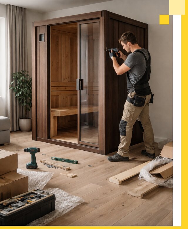 Установка и производство мини саун под ключ в Чебоксарах