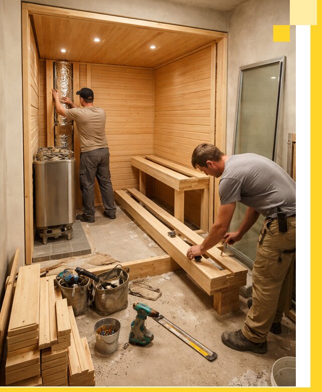 Проектирование и установка домашних саун под ключ в Чебоксарах