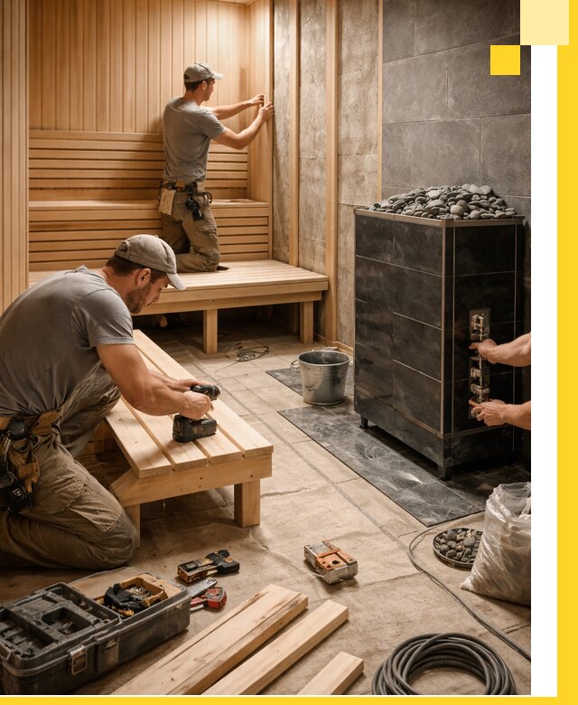 Дизайн и строительство интерьерных саун под ключ в Чебоксарах