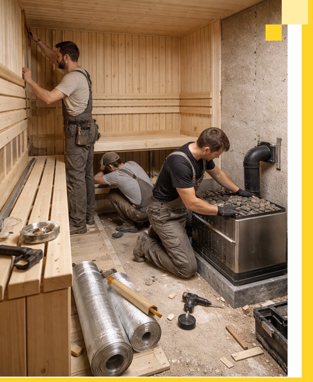 Индивидуальные сауны на заказ в Чебоксарах под ключ, проект и монтаж