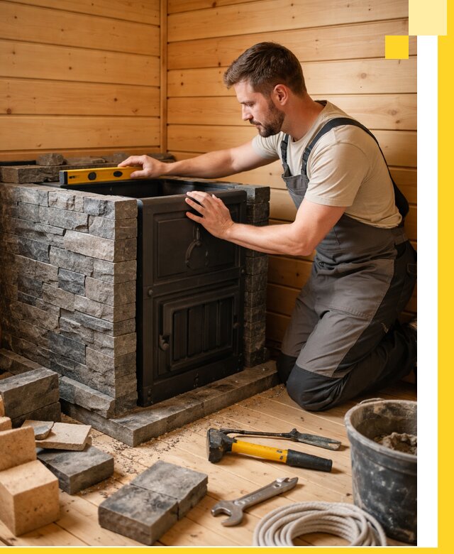 Производство и установка печей для саун под ключ в Чебоксарах