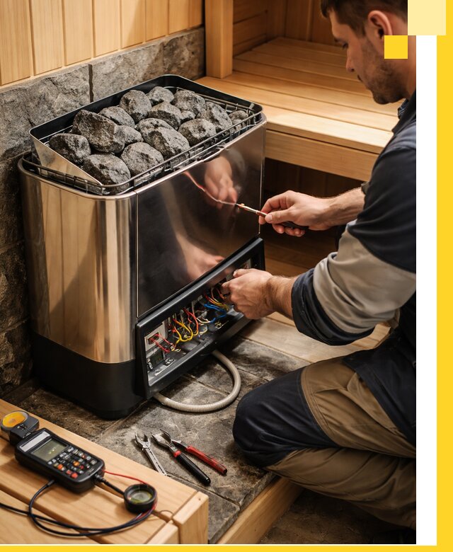 Продажа и установка электрокаменок для саун в Чебоксарах