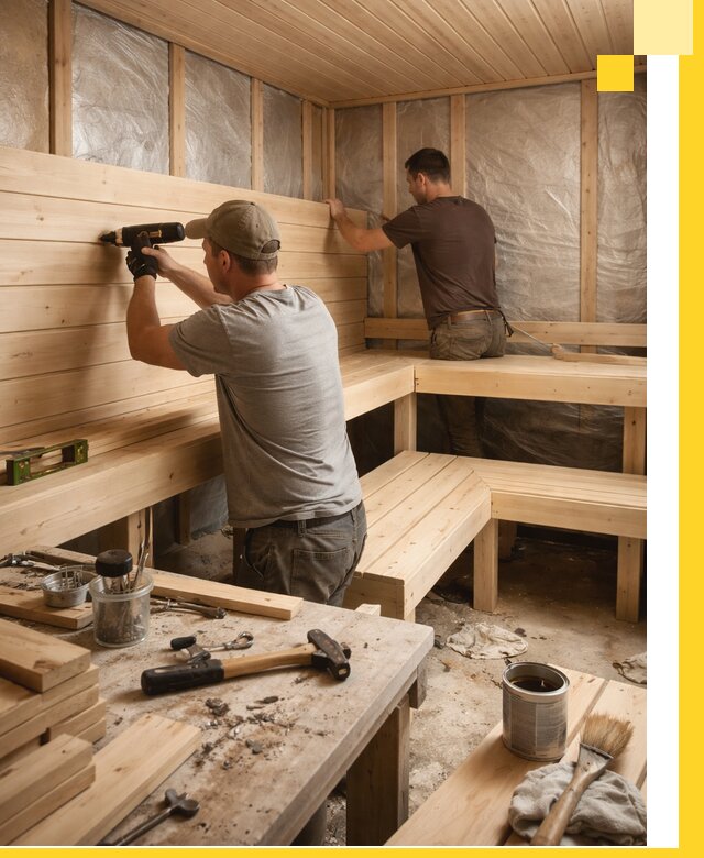 Профессиональная отделка бань и саун под ключ в Чебоксарах