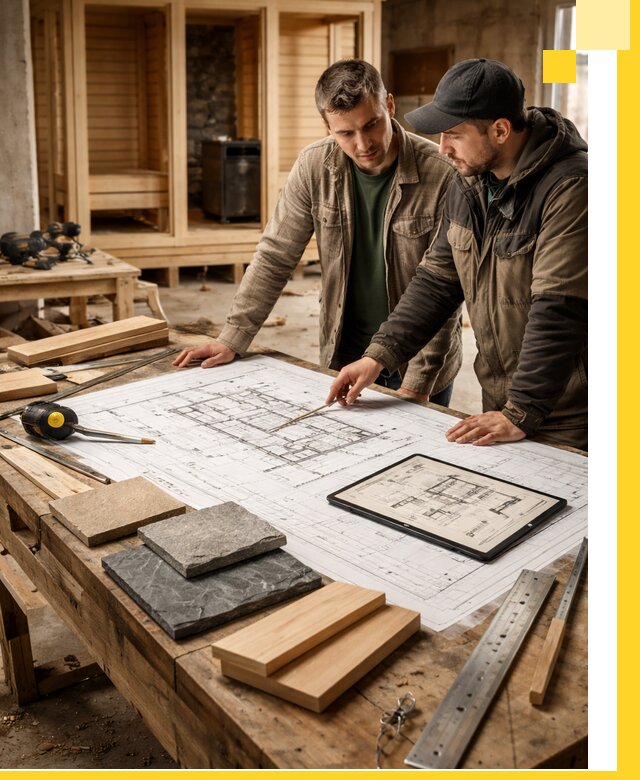 Проекты бань под ключ и планы строительства в Чебоксарах