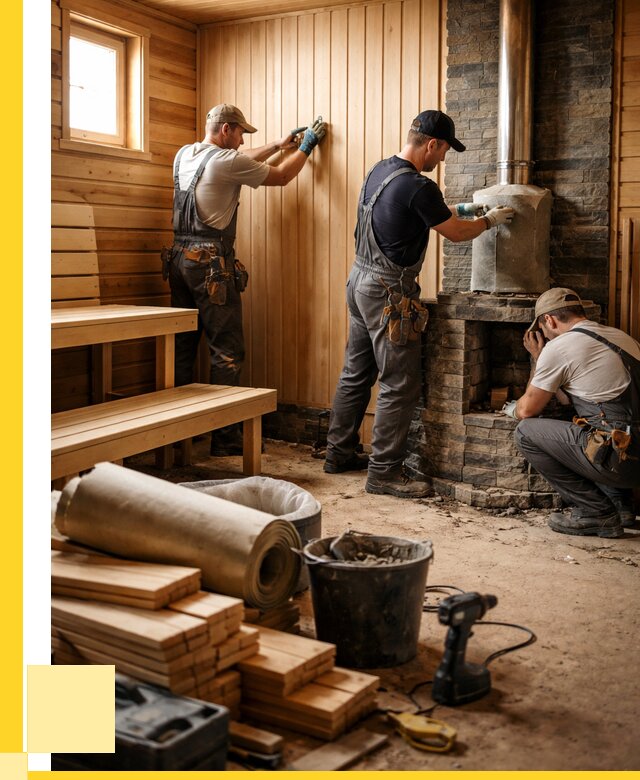 Ремонт бань под ключ в Чебоксарах от 46278 р. | ЭриданЧбк