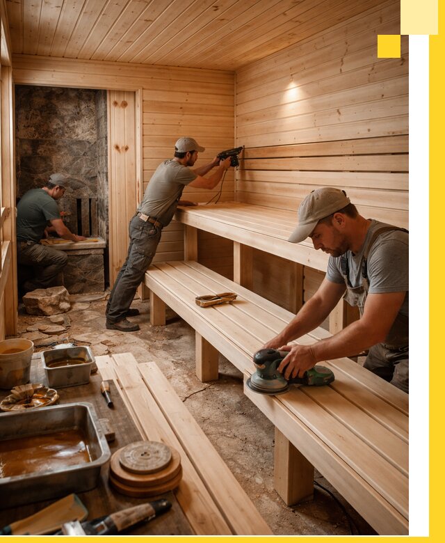 Профессиональная отделка бань в Чебоксарах под ключ, с гарантией