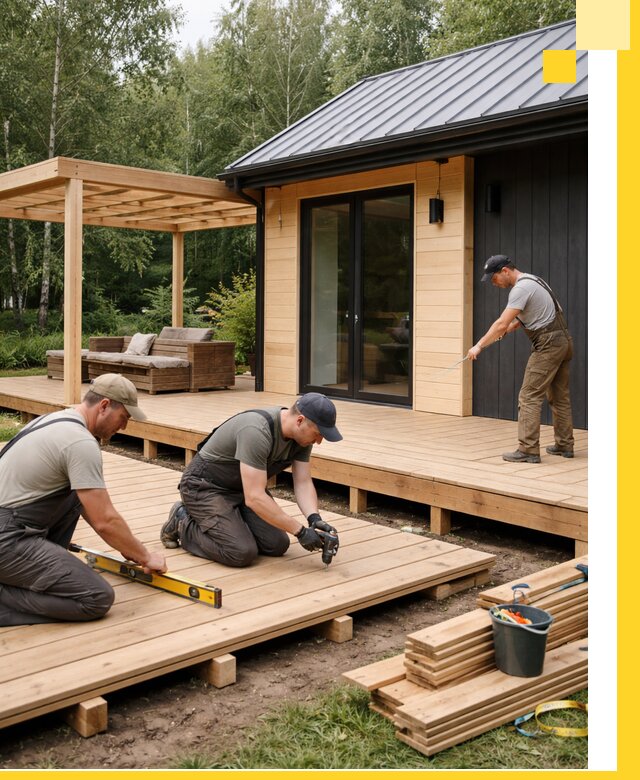 Строительство бань с террасой и бассейном под ключ в Чебоксарах