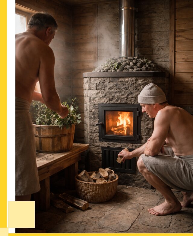 Банные печи под ключ в Чебоксарах от 46278 р. | ЭриданЧбк кирпичная