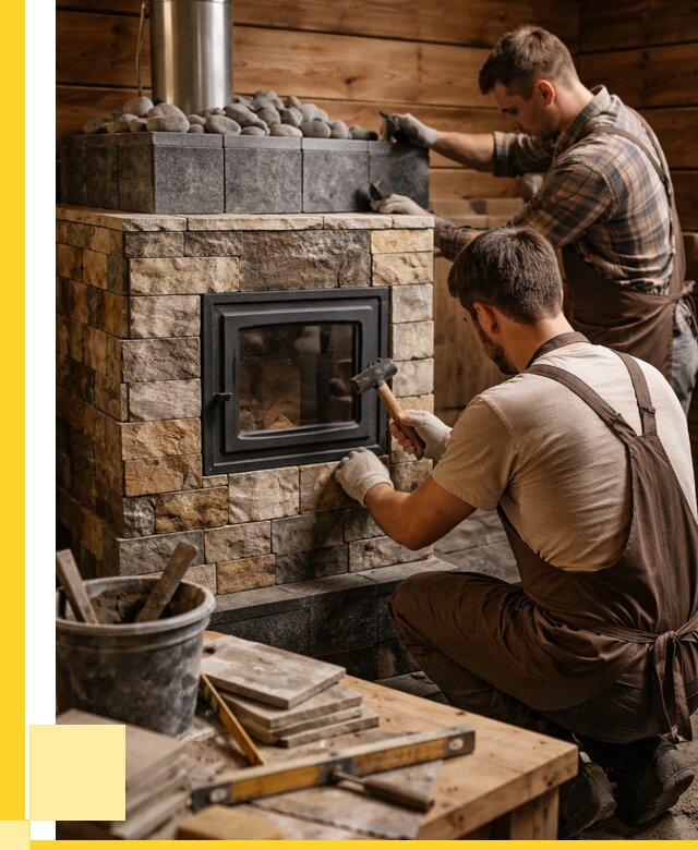 Облицовка банной печи в Чебоксарах от 15426 р. | ЭриданЧбк