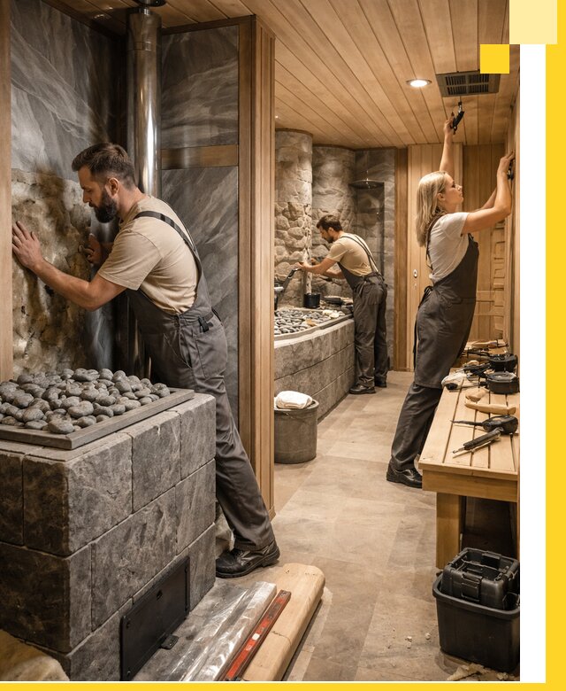 Строительство бань и SPA процедур в Чебоксарах под ключ и отделкой