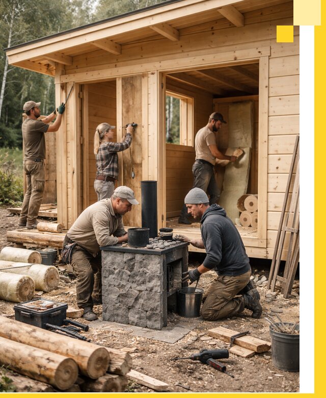 Купить баню под ключ в Чебоксарах строительство монтаж отделка